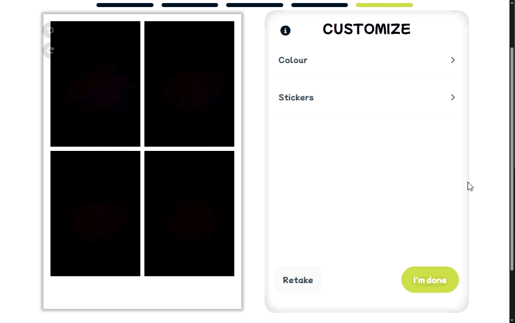 A sped up GIF of the scrolling feature (2/2).