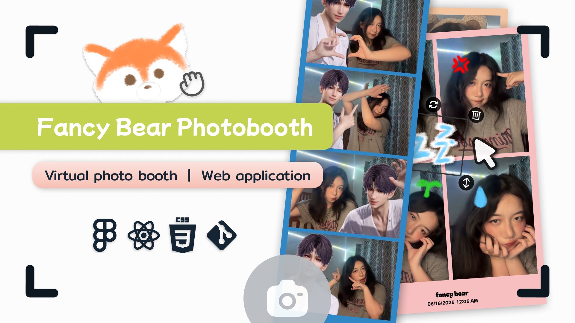 Fancy Bear Photobooth: A friend and I made an online photobooth so we don't have to keep paying $10 😂😂