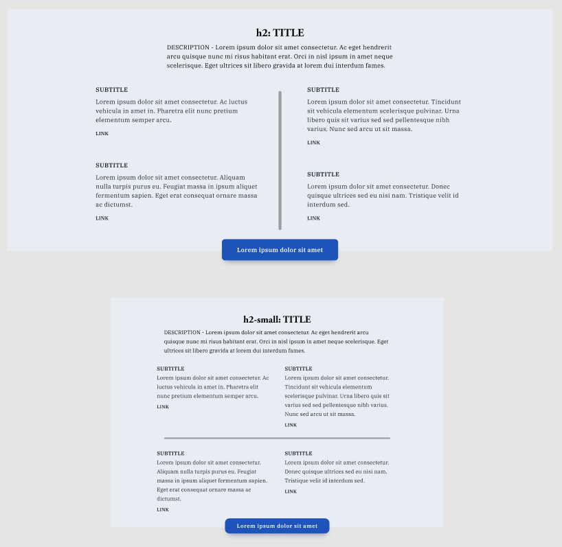 A screenshot of Information 1 section on larger device frames.